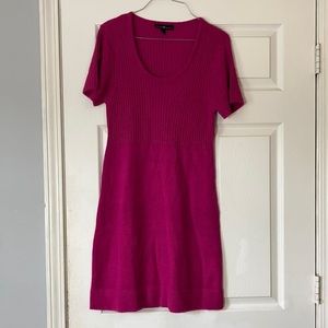 Derek Heart purple Scoop neck ribbed sweater dress